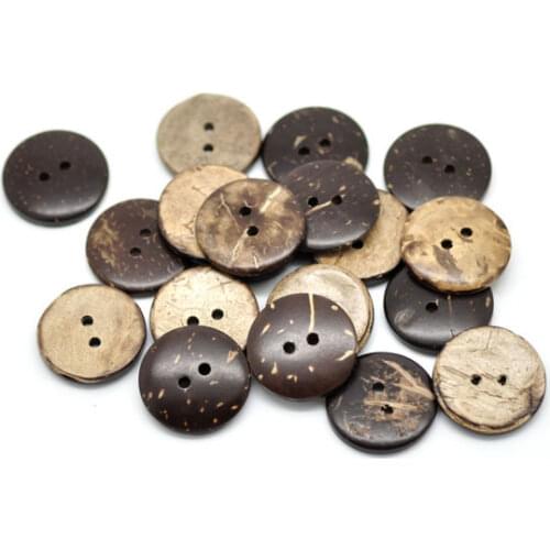 50Pcs Mixed Round Coconut Sewing Buttons For Cloth Flatback Cabochon Scrapbooking Crafts Knopf Bouton Decor Diy Accessories