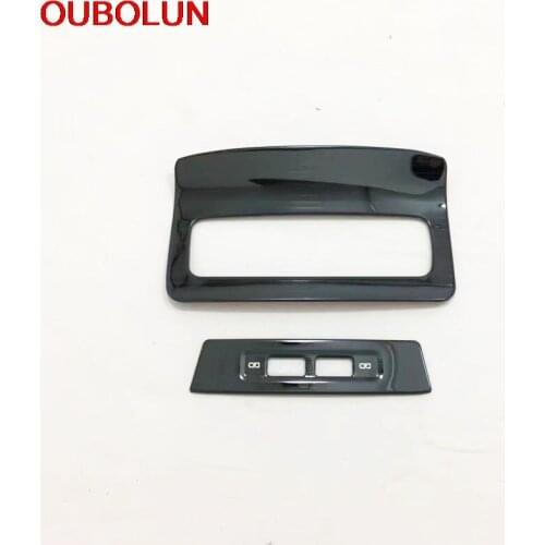 OUBOLUN Stainless Steel For Skoda Karoq 2017 2018 Europe Version Car Armrest Rear USB Charger Sticker Car Styling 2pcs