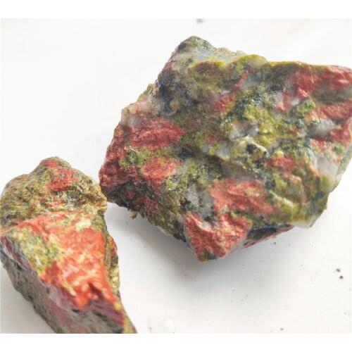 Natural Green Unakite Cabochon Beads Semi-Precious Stone Jewelry Making Healing Energy Quartz Home Decor Reiki Polished Crafts