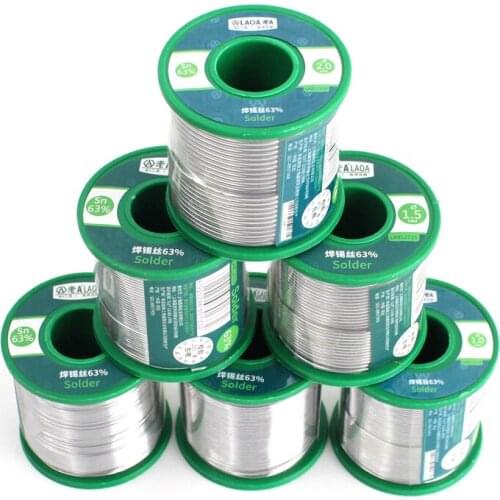 LAOA Tin Solder Wire 63% Tin Content Soldering Wire 0.5-2.3mm Rosin Core for Soldering Iron Welding Wires Welding Repair Tool