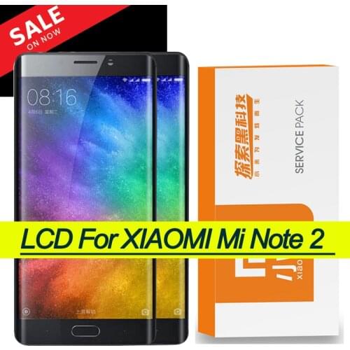 Original 5.7" for Xiaomi Mi Note 2 LCD Display Touch Screen Digitizer Note2 Xiaomi Mi Note 2 Display Repair Parts