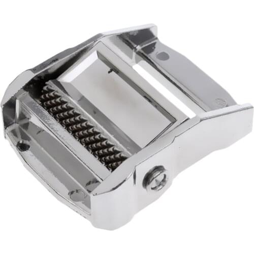 Cam Buckle Webbing Buckle Toggle Clip 38mm Chromium Buckles for Molle Backpack Straps Kayaks, Canoes