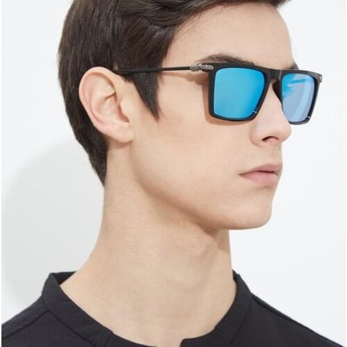 New Mens Polaroid Sunglasses Fashion Big Frame Flesh Glasses Self-driving Fishing Leisure Sunglasses