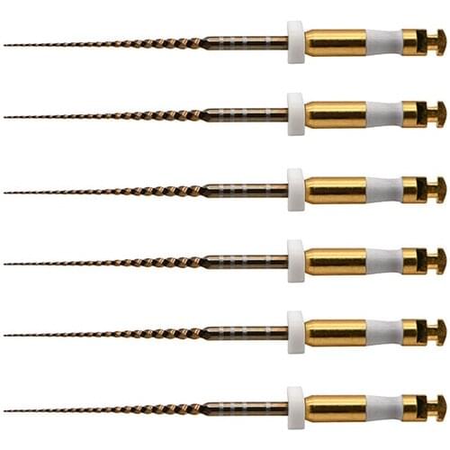 6pc Dental Niti Files Root Canal Preparation Glider Golden Glide Files 02 Taper Pro Glide Dental Endo Rotary Endocontic Files