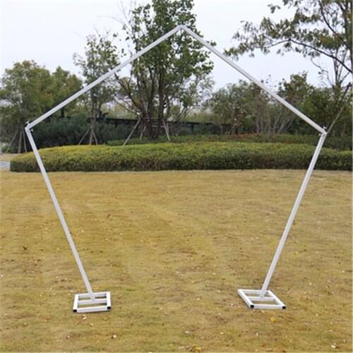 Wedding Backdrop Stand Party Decoration Curtain Frame Photo Backdrop Stand Drapery Pipe Pole Galvanized Iron