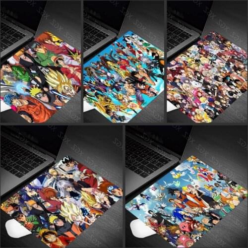 Yzuoan Small Mouse Pad Gaming Anime Group Photo Soft Nature Rubber Mice Mats Computer PC Laptop Mouse Pad for Desktop Game Mat