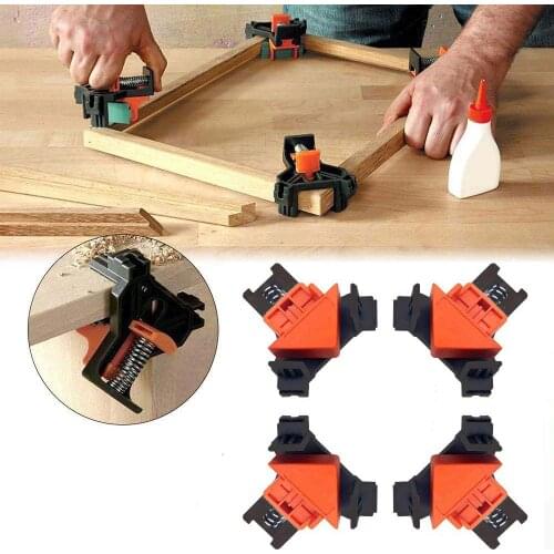 Woodworking Right Angle Clip 90 Degree Fixer Photo Frame Clip Wood Furniture Imposition Oblique Hole Auxiliary tools