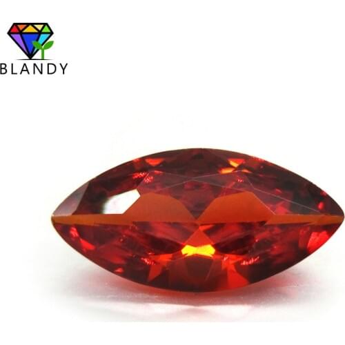 1.5x3~10x20mm Marquise Shape Garnet 5A Cubic Zirconia Stone Synthetic Gems CZ stone For Sale