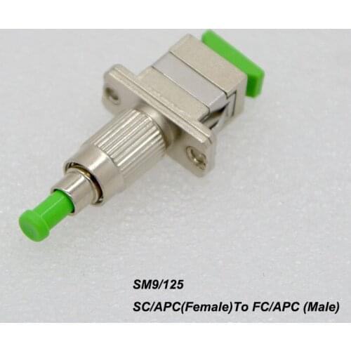 1pcs New Fiber Optic Connector SC Female-FC Male Fiber Adapter SM9/125 Multimode 50/125,62.5/125 Flange Coupler Adapter Special