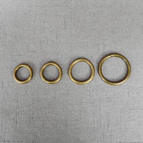 1 Pcs/Pack 15mm 20mm 25mm 32mm O Ring Metal Leather Craft Garment Strap Leather bag Sewing Parts DIY Accessory O-Shaped Buckle