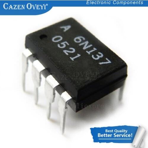 10pcs/lot 6N137 6N137 DIP-8 In Stock