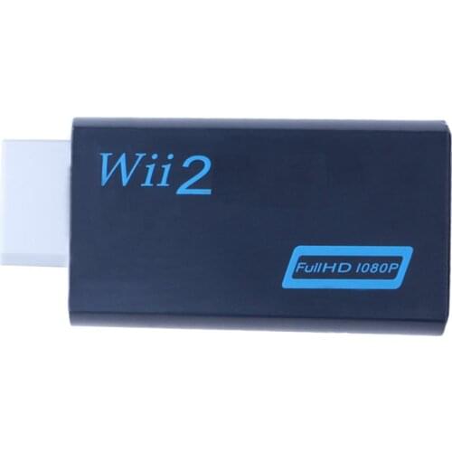 1080P for Wii to HDMI-Compatible Converter 3.5mm Audio for Wii 2 HDMI-Compatible Adapter for HD TV Wii PC Monitor Converter