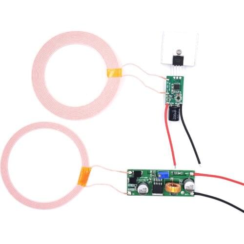 12V2A High Power 8mm-18mm Wireless Power Supply Module Solution Circuit Transmission Voltage 24V