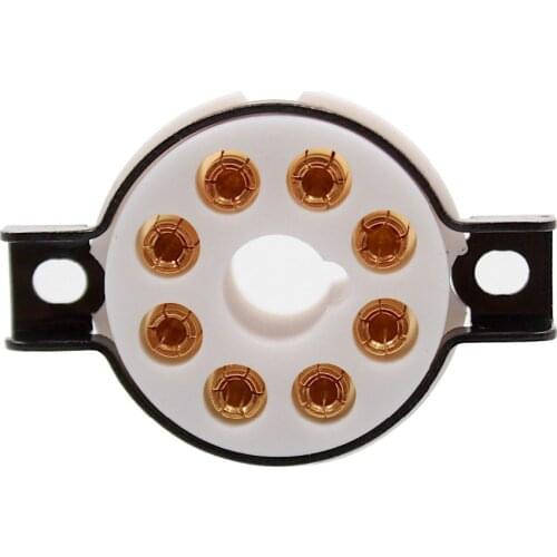 1PC 8PIN K8A OCTAL TUBE SOCKET High Endd PTFE VALVE BASE for KT88 EL34 5881 6CA7 5AR4 6SL7 Vintage Audio Amplifier DIY HiFi