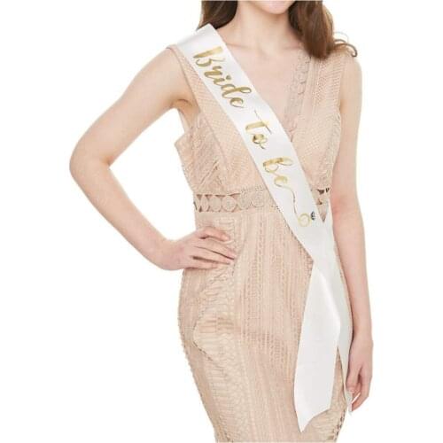 White Above Gold Written To Be Bride Belt