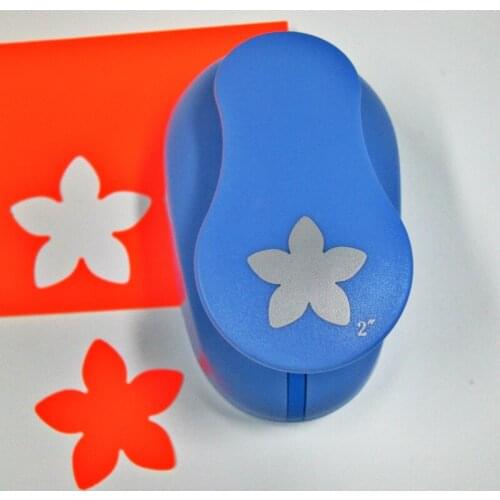 Free Ship 2" Petal Shaped Craft Punch Child Diy Bloom Tools Paper Cutter Furador Eva Foam Scrapbook Flower Single Hole Puncher