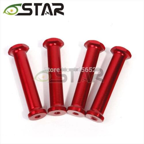 FREE SHIPPING 4pcs/lot red M5xL68mm aluminum column gasoline engine mount rc airplane aircraft motor column motor mount
