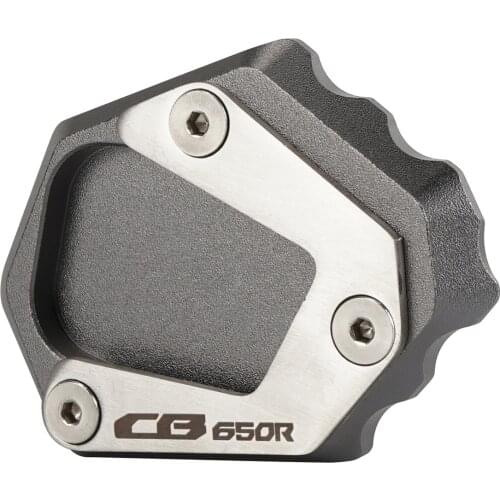 Motorcycle Side Stand Enlarger Parking Kickstand Enlarge Plate Accessories Extension Base For Honda CB650R 2019 2020 2021