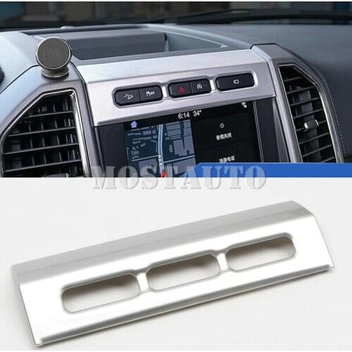 For Ford F150 F-150 2015-2019 High-Equipped Middle Dashboard Control Button Cover 1pcs Car Accessories Interior Car Decor