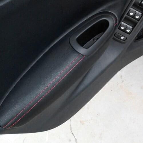 For Peugeot 301 2014 2015 2016 2017 2018 Car Door Handle Panel Armrest Microfiber Leather Cover
