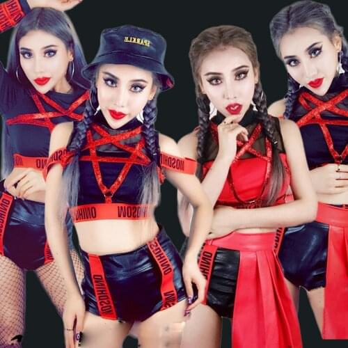 Jazz Costumes Women Cheerleading Clothing Stage Outfit Nightclub Singer Dj Women Ds Dancer Hip Hop Dance Performance Wear DT1225