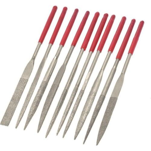 ELOS-1 Set Guitar Fret Nut Saddle Slot Pickguard Grinding File Group Set Luthier Repair Tool Silver