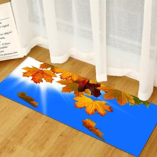 3D Printed Home Entrance Mats Scenic Pattern Anti Slip Hallway Balcony Floor Rug Absorbent Bathroom Carpet Washable Machine