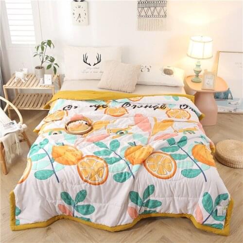 2021 Washed Cotton Cool In Summer Thin Quilt Comfortable Soft Breathable Household Bedding Futon Air Conditioning Quilt