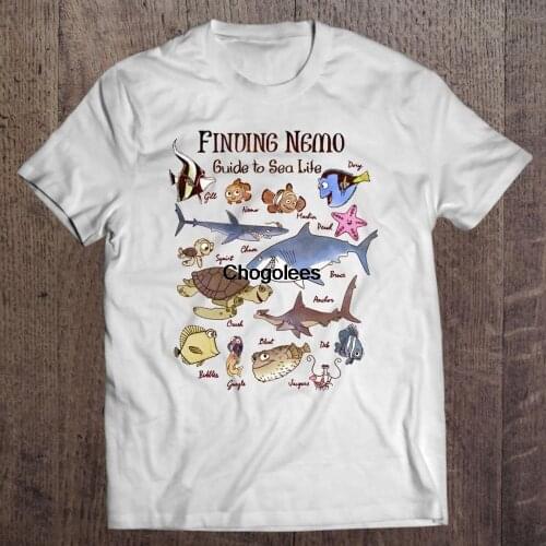 Pixar Finding Nemo Guide To Sea Life Pullover T Shirt Personalized For Pixar Fans Cute Stickers T Shirt Rule T Shirt Design