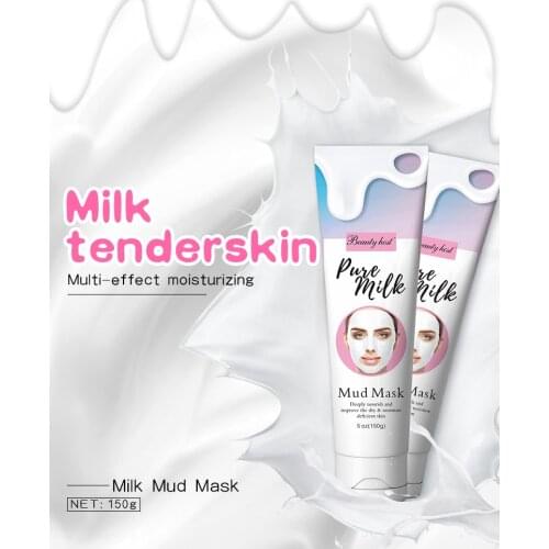 Beauty Host Pure Milk Shiny Mud Mask deeply nourish and improve the dry & deficient skin Moisture Brightening Skin 150g