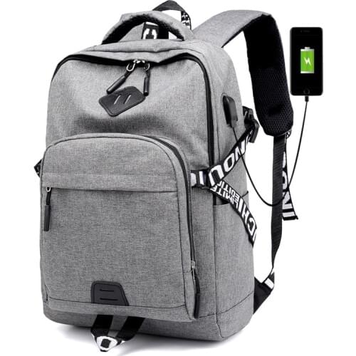Men Multi Canvas School Backpack Casual travel Bag High-capacity Satchel USB Charging School bags For Boys Backpacks sac Mochila