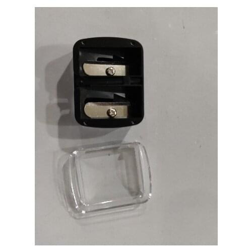 Wholesale 1Pc Women Ladies Double Holes Sharpener Pencil Sharpeners Cosmetic Brushes Eyeliner Makeup Sharpeners
