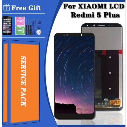 Original For Xiaomi Redmi 5 Plus LCD Display + Frame 10 Touch Screen Redmi5 Plus LCD Digitizer Replacement Repair Spare Parts