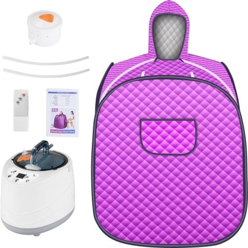 110V-220V Portable Folding Steam Sauna Tent Weight Loss Full Body Spa Detox Therapy Adjustable Temperature Sauna Tent Home Use