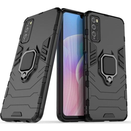 Shockproof Bumper For Huawei Enjoy Z Case For Huawei Y6p Y5p Y7p Y8p Y9s Y6s Silicone Armor Hard PC Stand Protective Phone Cover