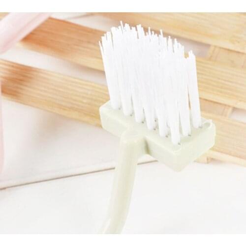K5DC Toilet Rim Edge Brush Bow Curved Flush Passage Brush Bathroom Cleaning Supplies