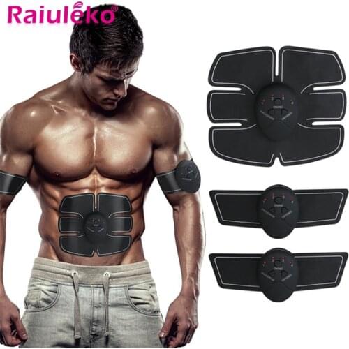EMS Wireless Muscle Stimulator Trainer Smart Fitness Abdominal Training Electric Weight Loss Stickers Body Slimming Belt Unisex