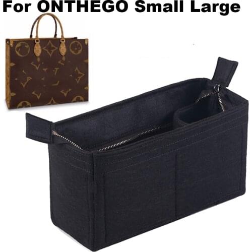 For ONTHEGO 3MM Felt Cloth Insert Speedy Bag Organizer Makeup Handbag Organizer Travel Inner Purse Baby Cosmetic Mommy Bag