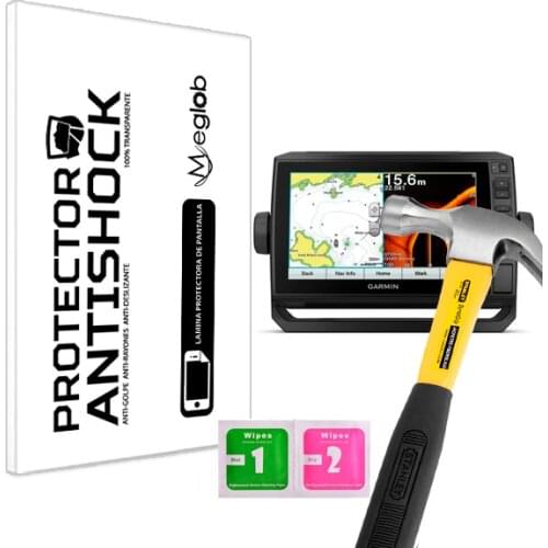 Screen protector Anti-Shock Anti-scratch Anti-Shatter compatible with Garmin echoMAP Plus 92sv