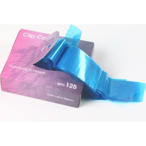125pcs/box Blue Tattoo Clip Plastic Cord Sleeves Bags Disposable Cover Bags For Tattoo Machine Supply Accessories