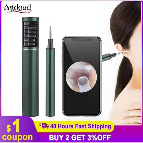 3.9mm WiFi Ear Otoscope 3MP High-definition Visual Otoscope Ear Wax Removal Tool with 6 Led 6 Ear Spoons Health Care Tool