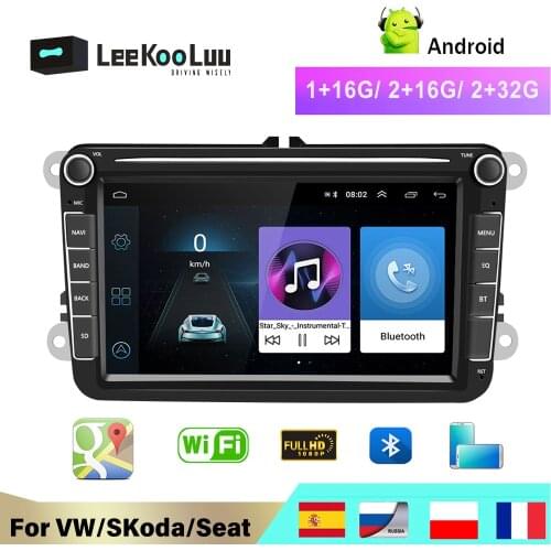 LeeKooLuu Car Multimedia player Android GPS 2 Din Car Autoradio Radio For VW/Volkswagen/Golf/Polo/Passat/b7/b6/SEAT/leon/Skoda
