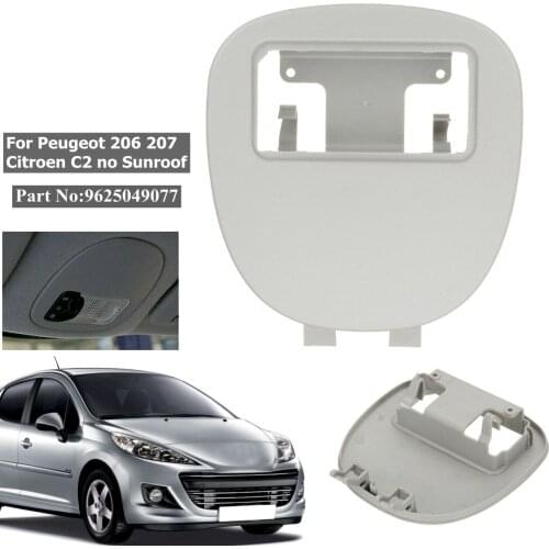 9625049077 Car Auto Front Interior Dome Reading Light Lamp Cover Panel for Peugeot 206 207 for Citroen C2 Interior Trim