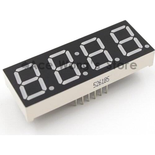 Free shipping (50Pcs/lot) Wholesale 0.56" inch 4 Digits 7 Seven Segment Clock Red LED Numeric Digital Display,Common Cathode