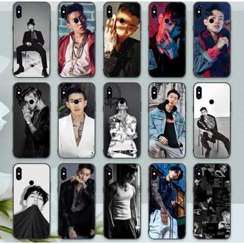 KPOP RAPPER JAY PARK Phone Case For iphone 7 8 11 12 Redmi note 7 8 9 S PRO X XR MAX plus Soft silicone funda cover funda shell