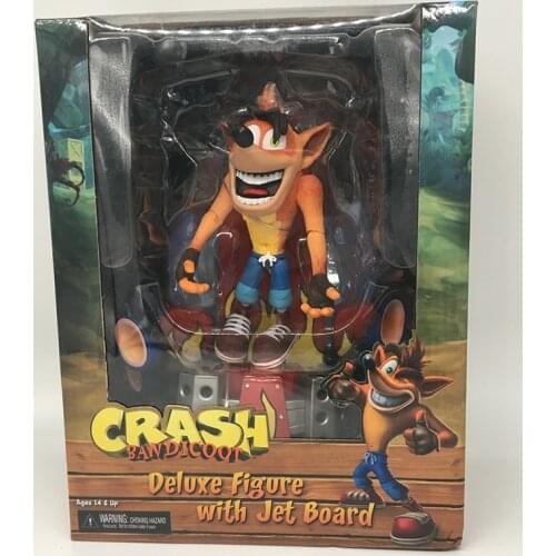 Original NECA Crash Bandicoot Series NECA Game Deluxe Aku Mask Action Figure Toy Model Doll Gift 7inch 18cm