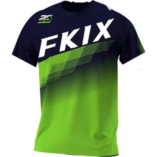 Motorcycle Mountain Bike Downhill Team Jersey MTB Offroad Bicycle Locomotive Shirt Cross Country Mountain fkix Jersey