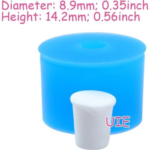 FYL574U 8.9mm x 14.2mm Bucket Silicone Mold Fondant Cake Decoration Candy Resin Clay Earrings Necklace Craft Soap Candle