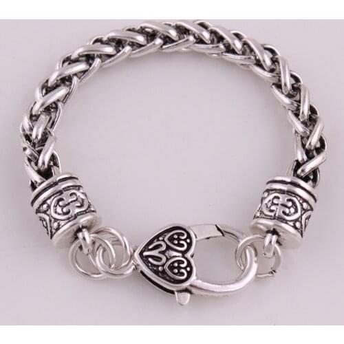Hot Selling 15cm Long zinc alloy Link Chain lobster-claw-clasps Bracelet