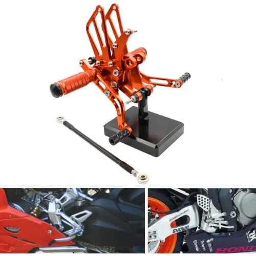 CNC Aluminum Motorcycle Rear Adjustable Rear Sets Set Footrests For Benelli BN600 BN 600 2010 2011 2012